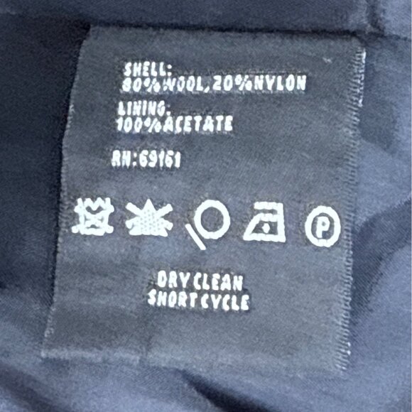 Carlisle Womens Black & Gray Plaid Wool Blend Cropped Jacket Size 8 - Picture 10 of 11